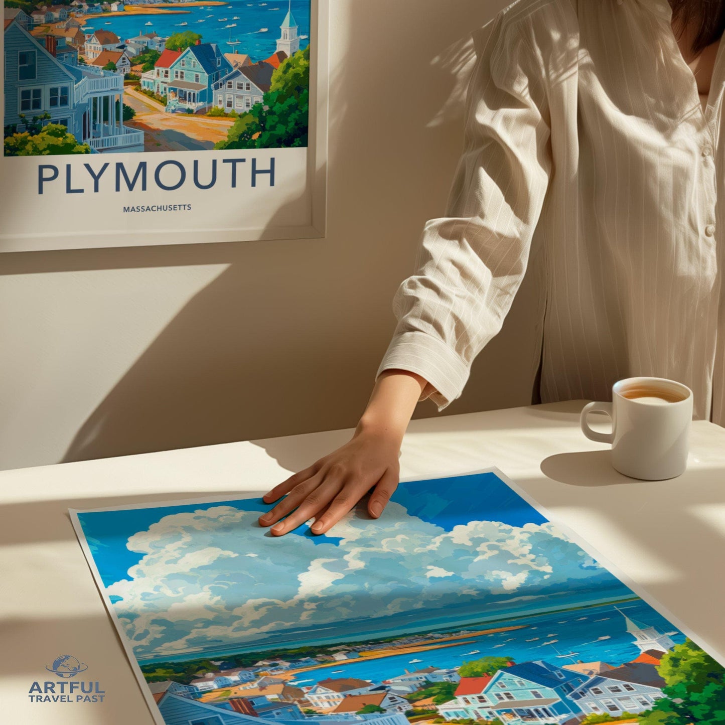 Plymouth Poster | Massachusetts Wall Art | America Decor