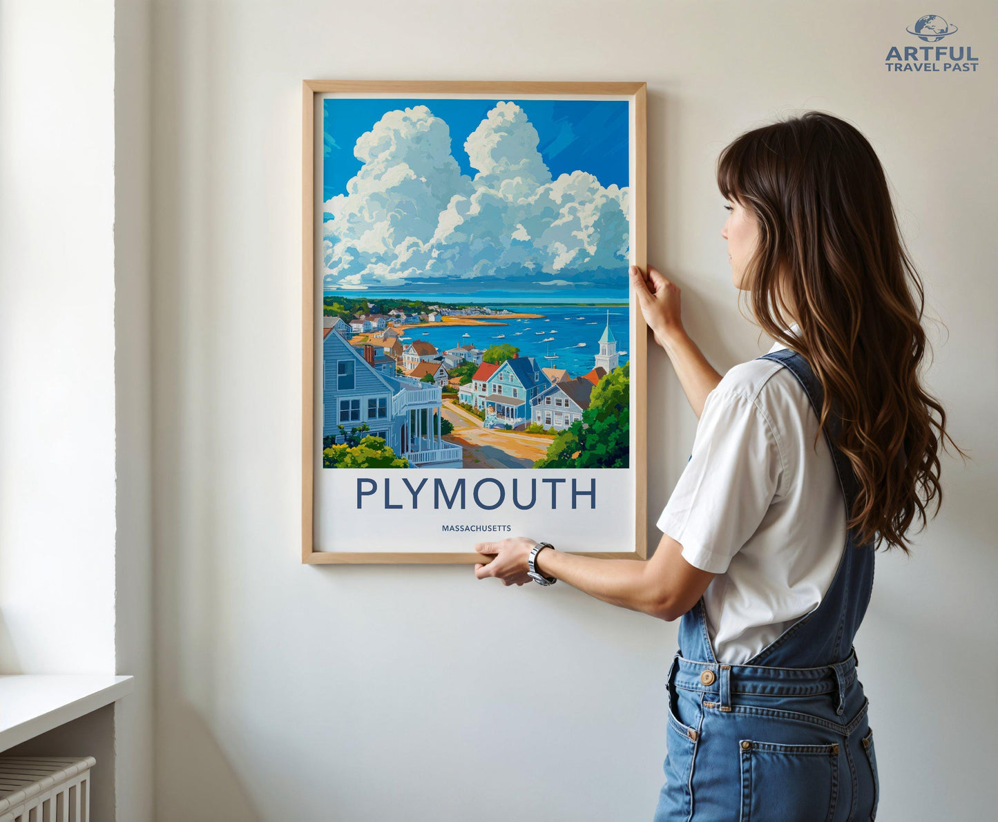 Plymouth Poster | Massachusetts Wall Art | America Decor