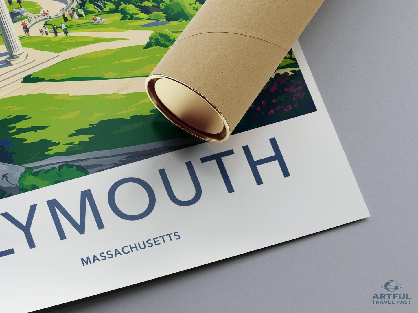 Plymouth Poster | Massachusetts Wall Art | America Decor