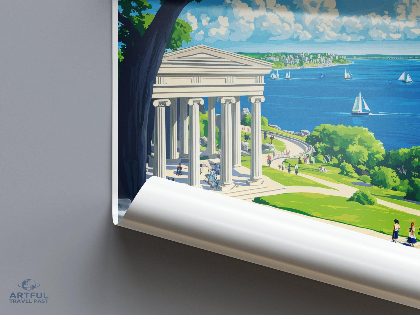 Plymouth Poster | Massachusetts Wall Art | America Decor
