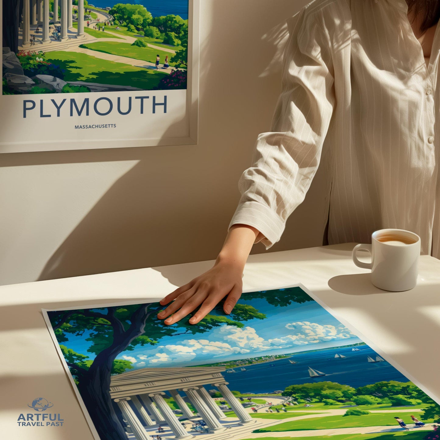 Plymouth Poster | Massachusetts Wall Art | America Decor