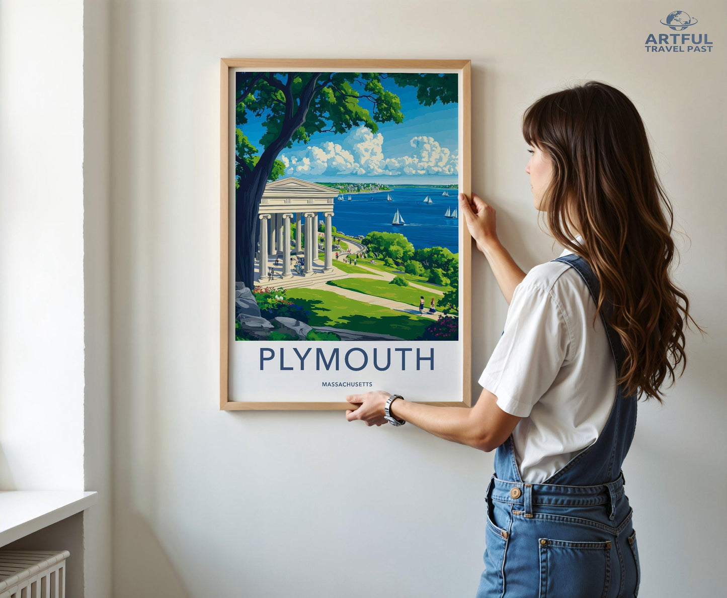 Plymouth Poster | Massachusetts Wall Art | America Decor