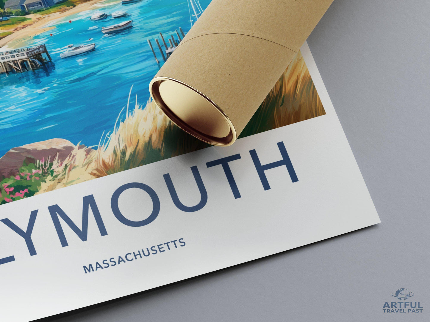 Plymouth Poster | Massachusetts Wall Art | America Decor