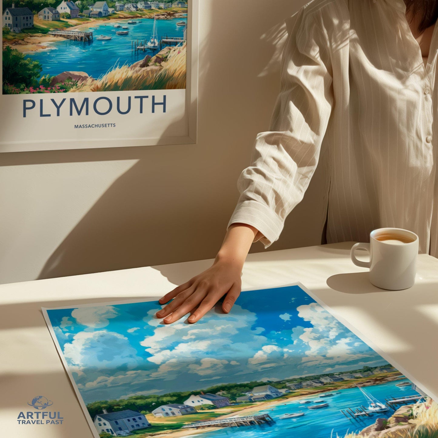 Plymouth Poster | Massachusetts Wall Art | America Decor