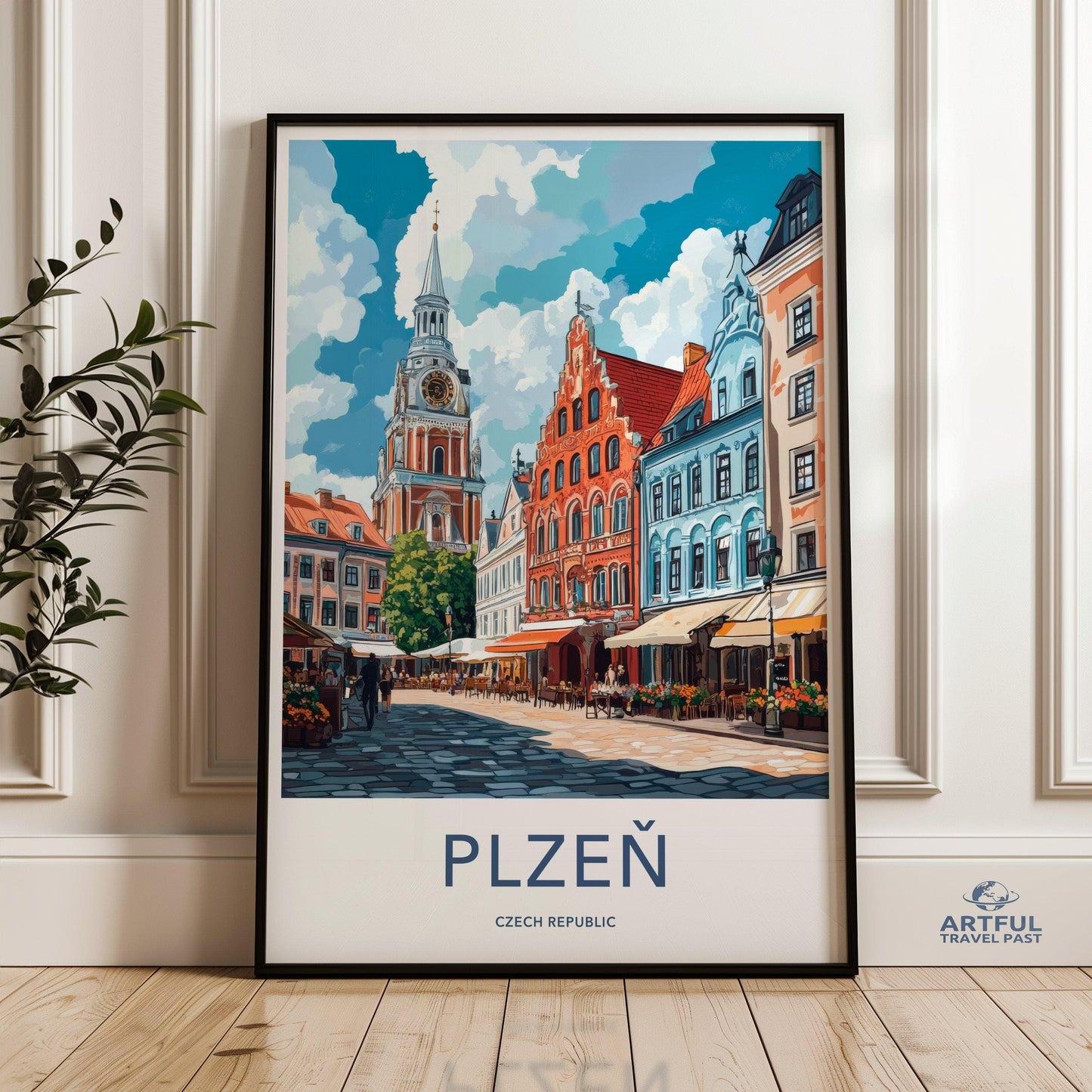 Plzen Poster - Czech Republic Wall Art