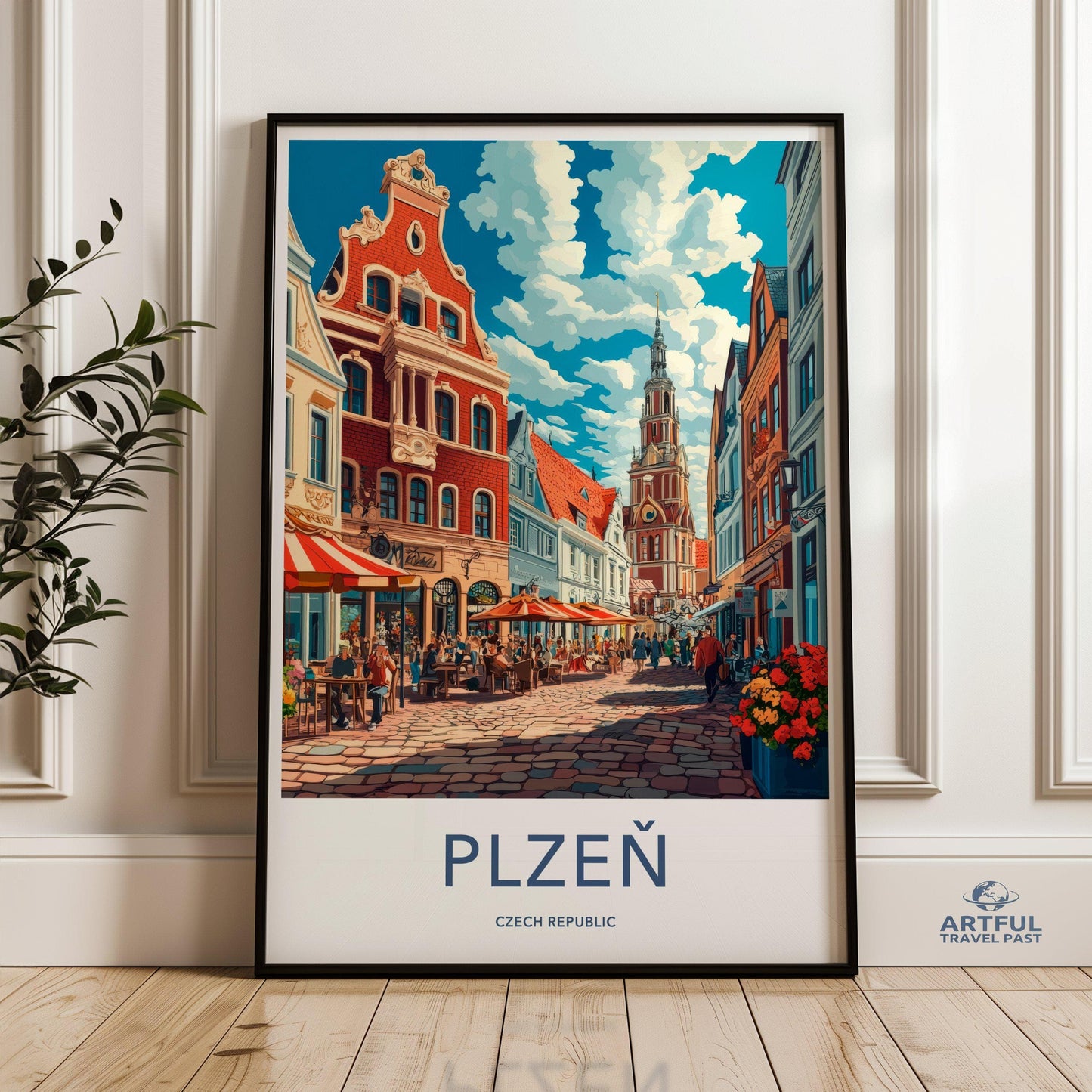 Plzen Poster - Czech Republic Wall Art