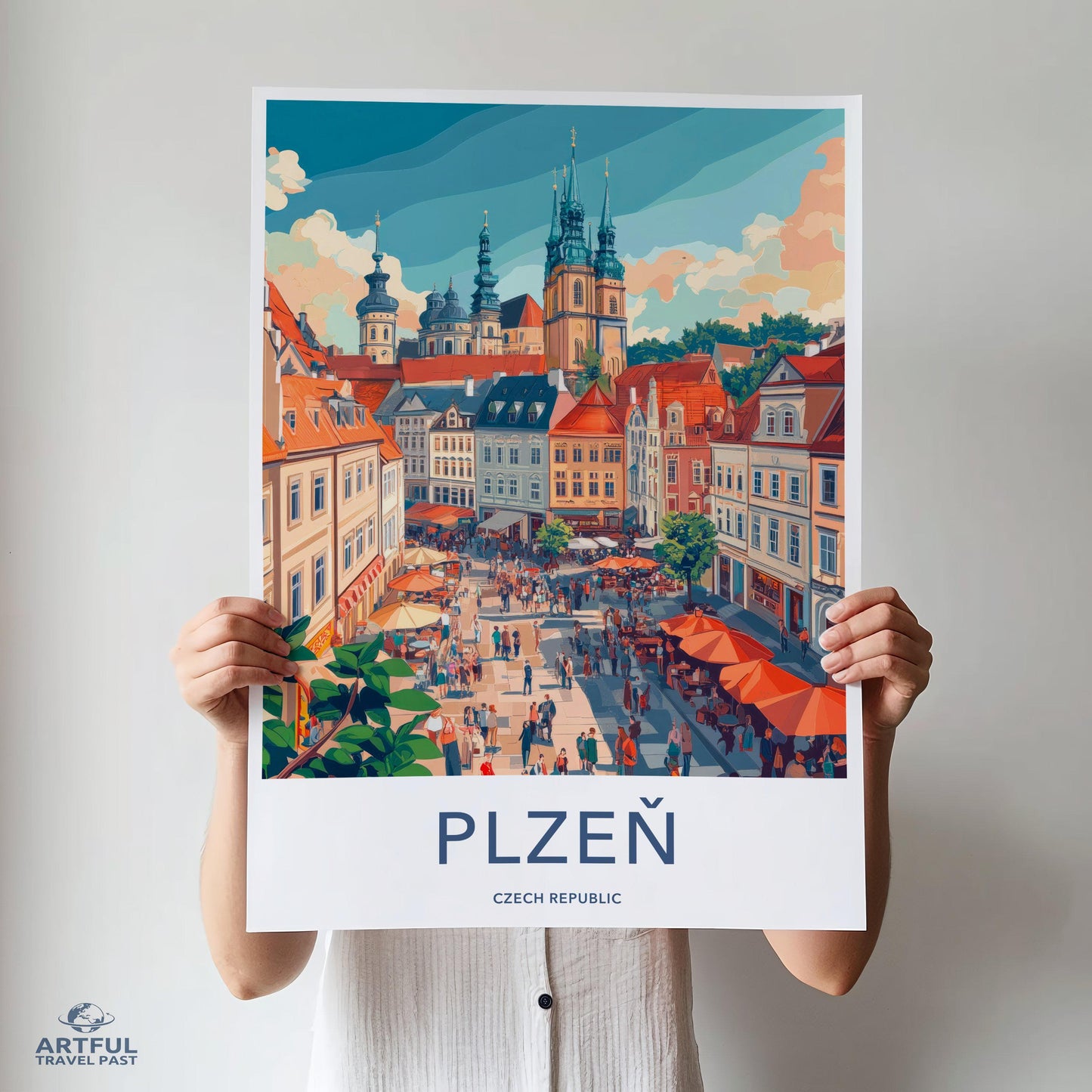 Plzen Poster - Czech Republic Wall Art
