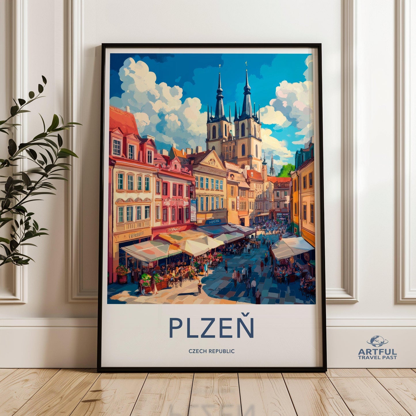 Plzen Poster - Czech Republic Wall Art