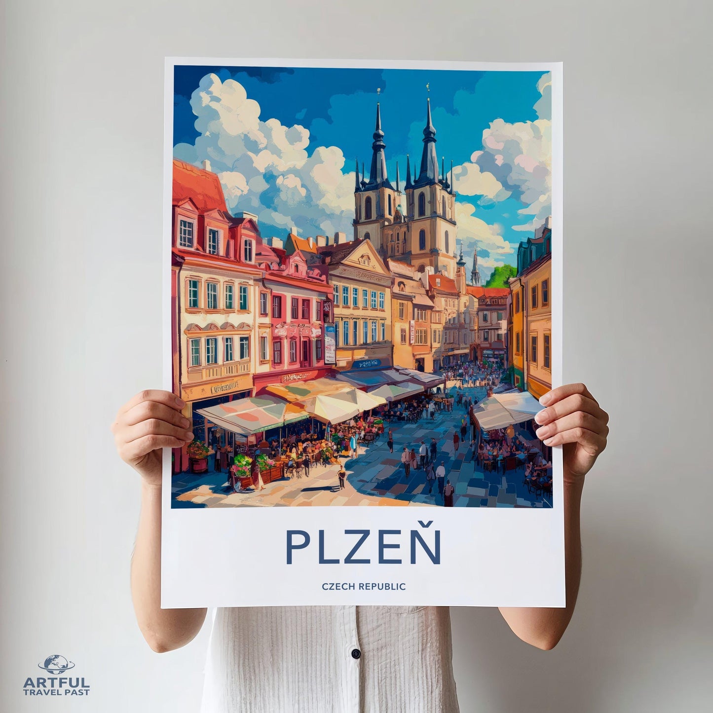 Plzen Poster - Czech Republic Wall Art