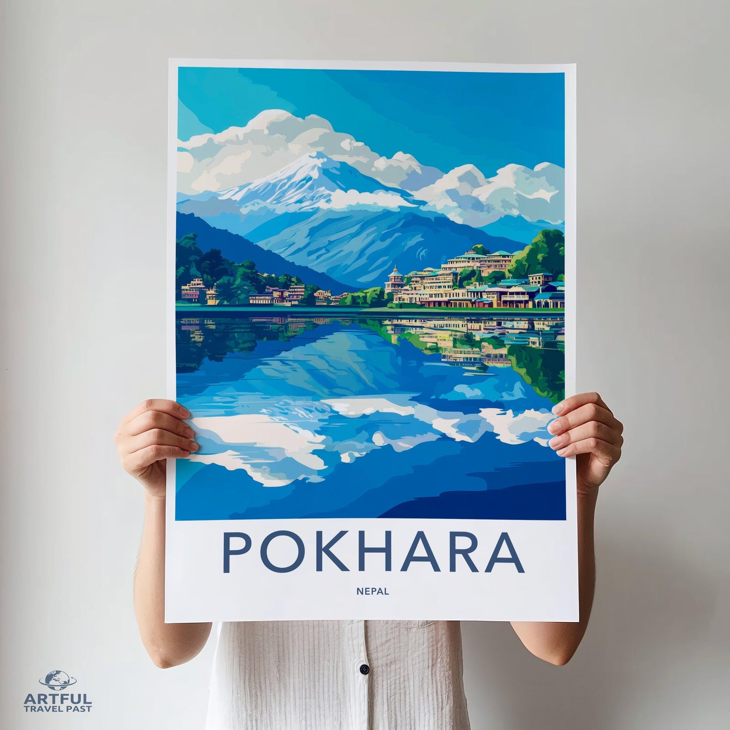 Pokhara Poster - Nepal Wall Art