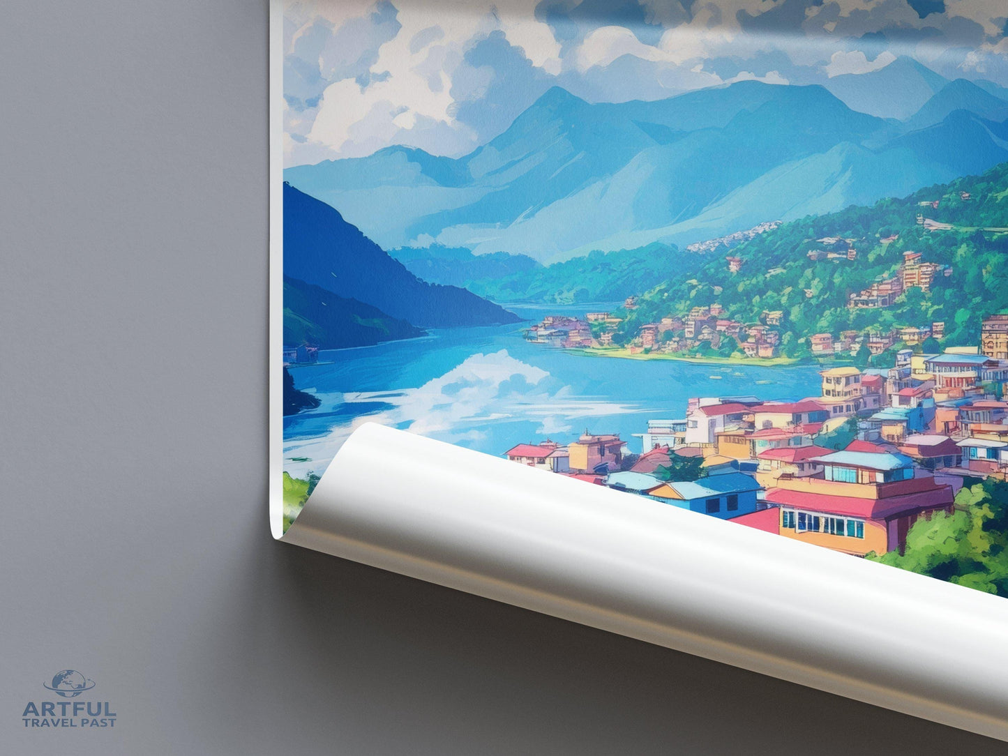 Pokhara Poster - Nepal Wall Art