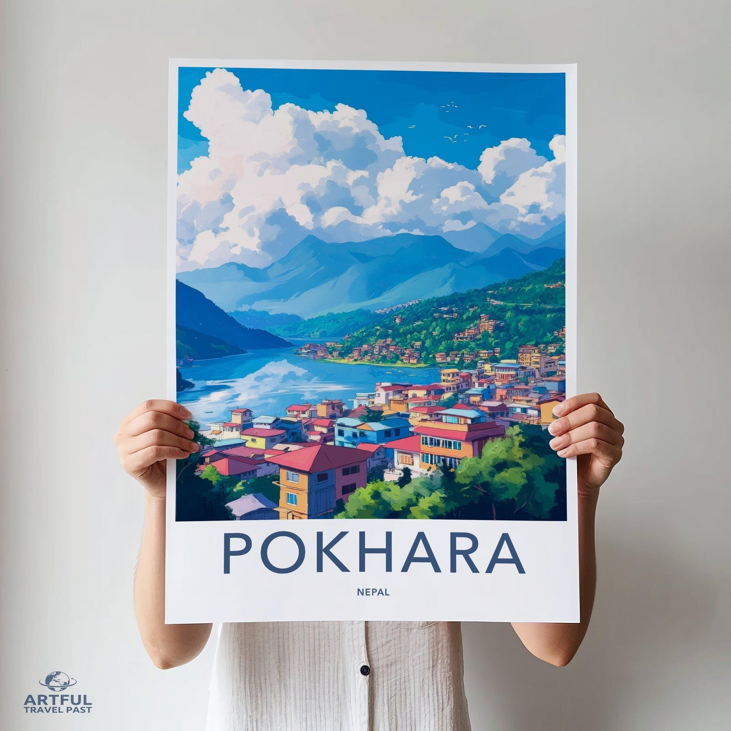 Pokhara Poster - Nepal Wall Art