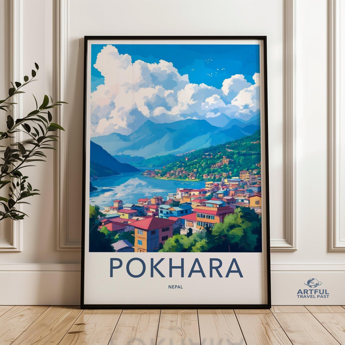 Pokhara Poster - Nepal Wall Art
