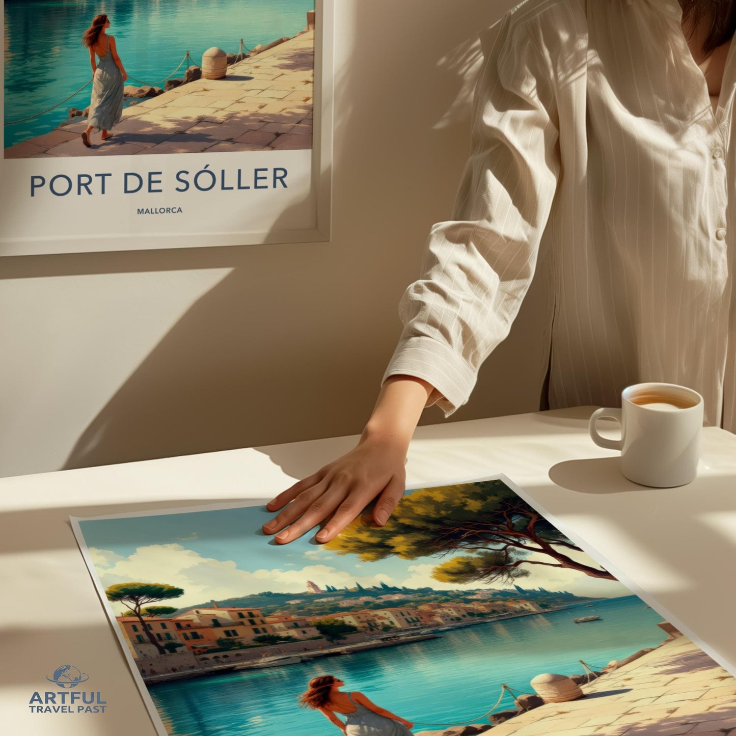 Port de Sóller Poster - Mallorca Travel Art