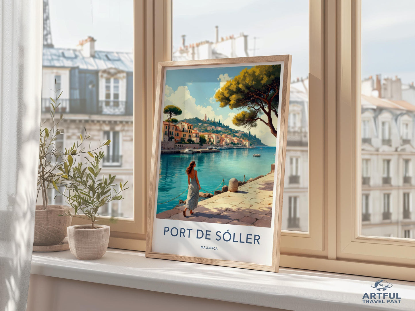 Port de Sóller Poster - Mallorca Travel Art