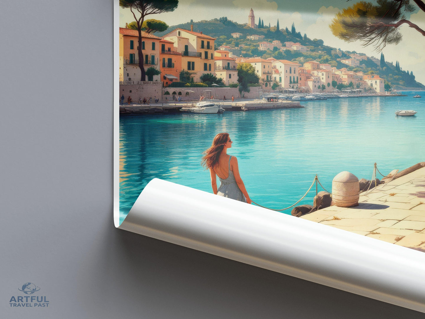 Port de Sóller Poster - Mallorca Travel Art