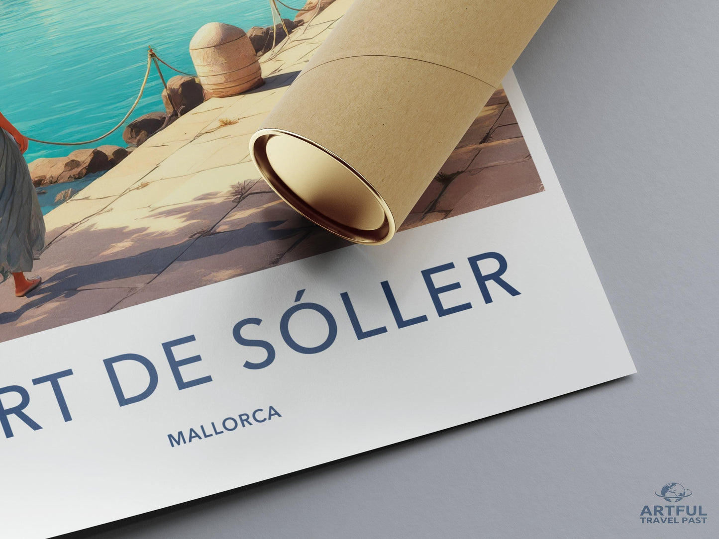 Port de Sóller Poster - Mallorca Travel Art