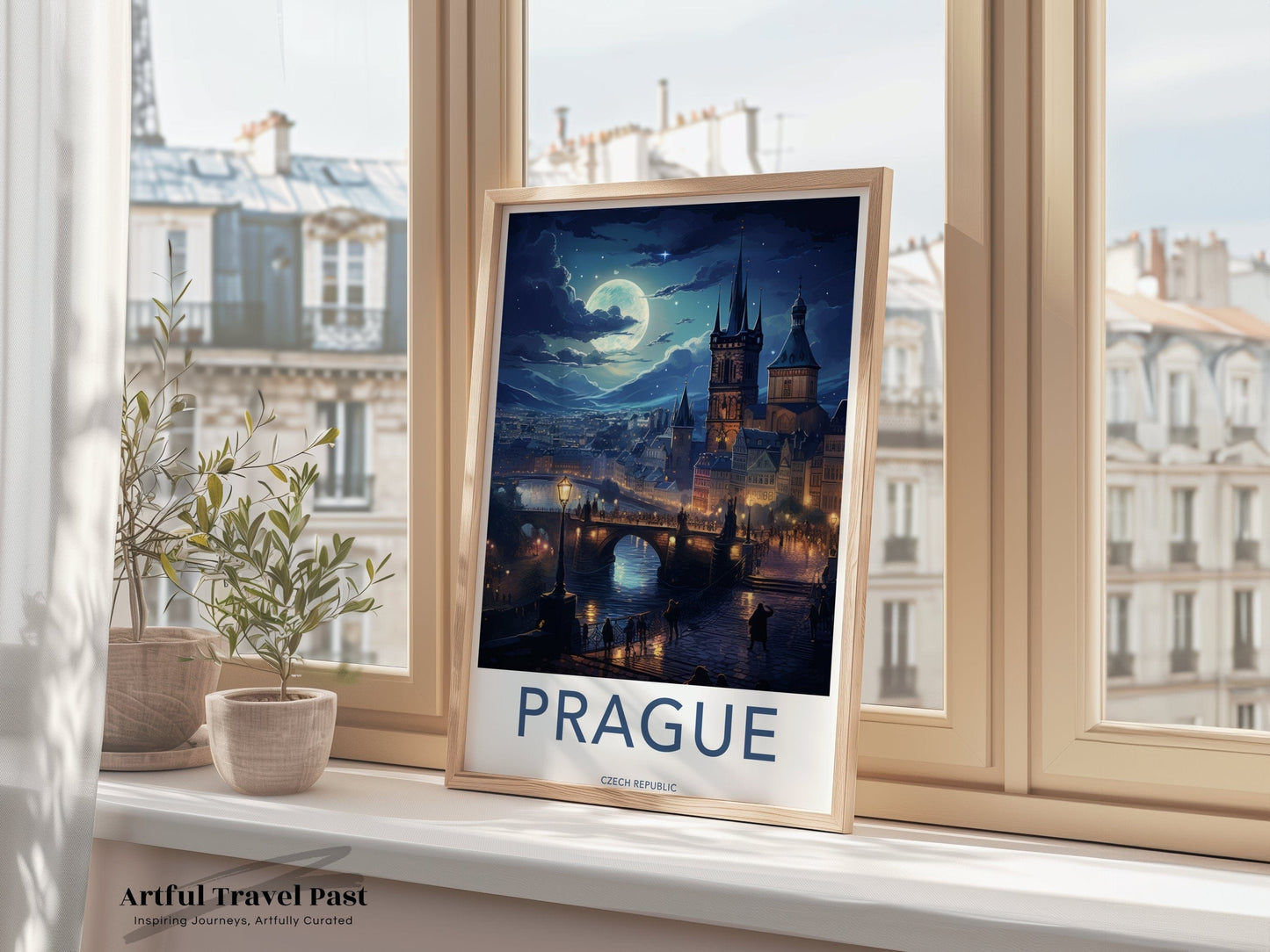 Prague Poster | Czech Republic Wall Art | Eastern Europe Artwork