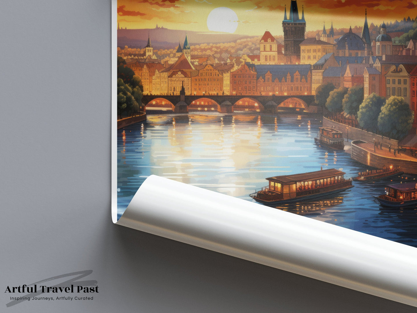 Prague Poster | Czech Republic Wall Art | Eastern Europe Decor