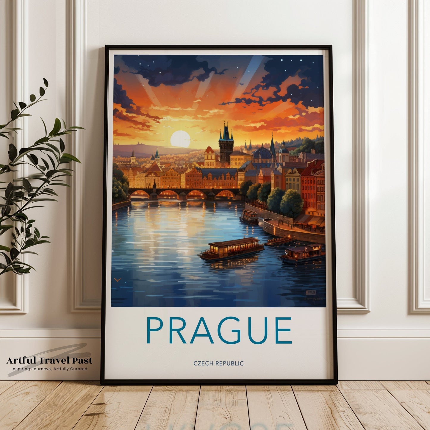 Prague Poster | Czech Republic Wall Art | Eastern Europe Decor