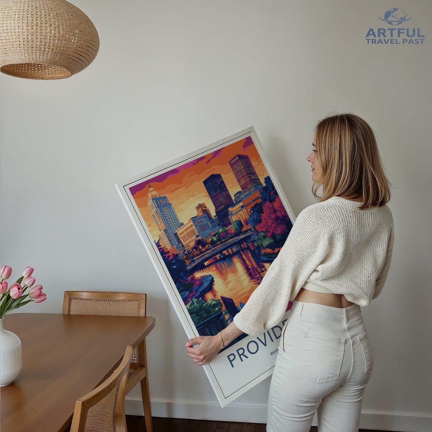 Providence Poster | Rhode Island Wall Art | America Decor