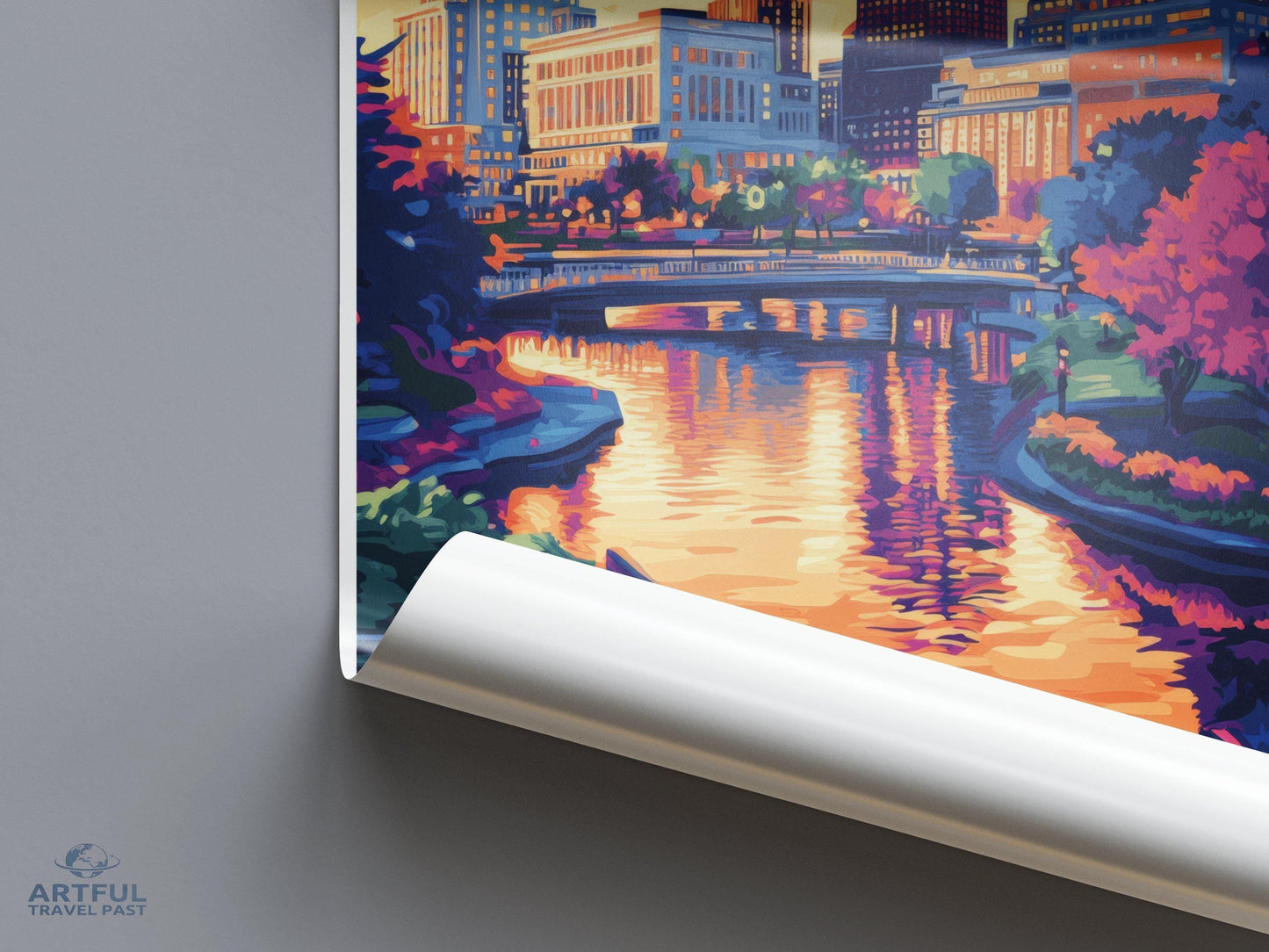 Providence Poster | Rhode Island Wall Art | America Decor