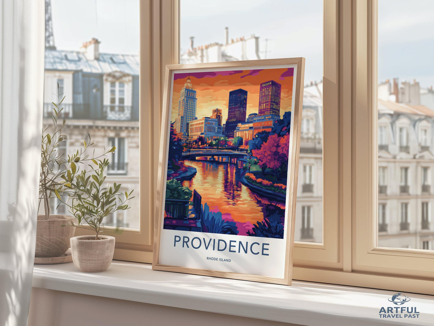 Providence Poster | Rhode Island Wall Art | America Decor