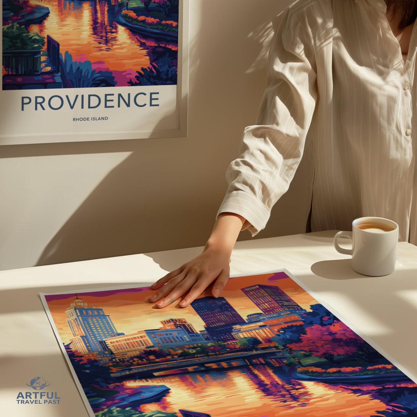 Providence Poster | Rhode Island Wall Art | America Decor