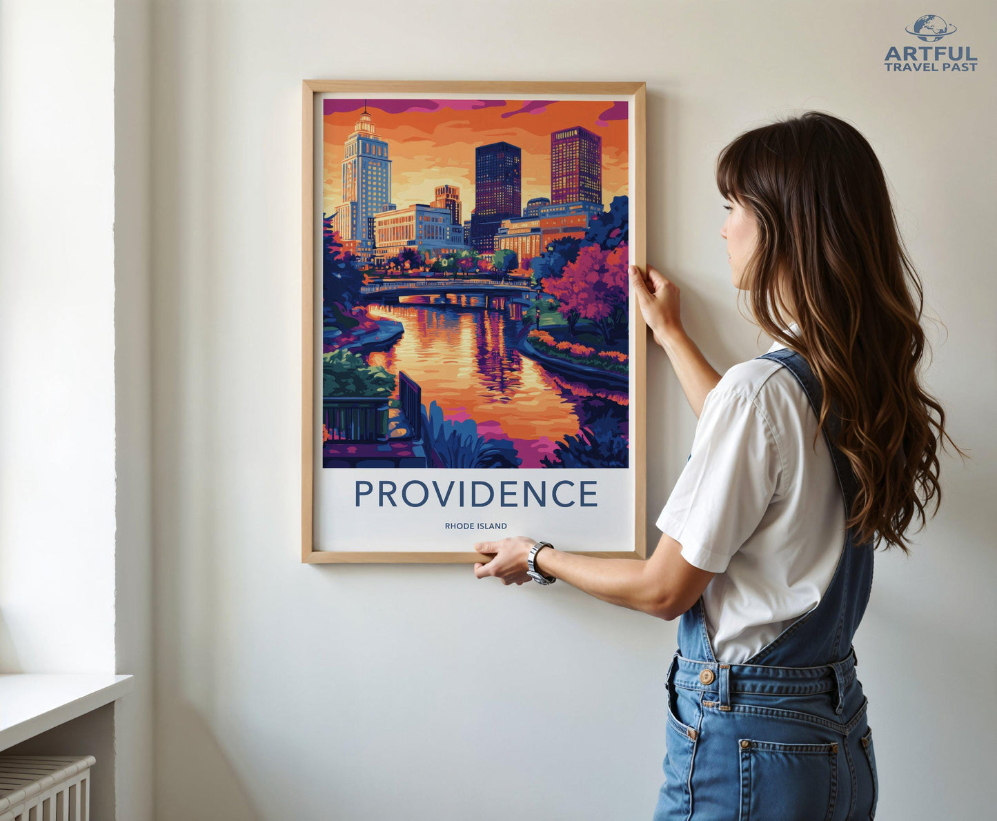 Providence Poster | Rhode Island Wall Art | America Decor