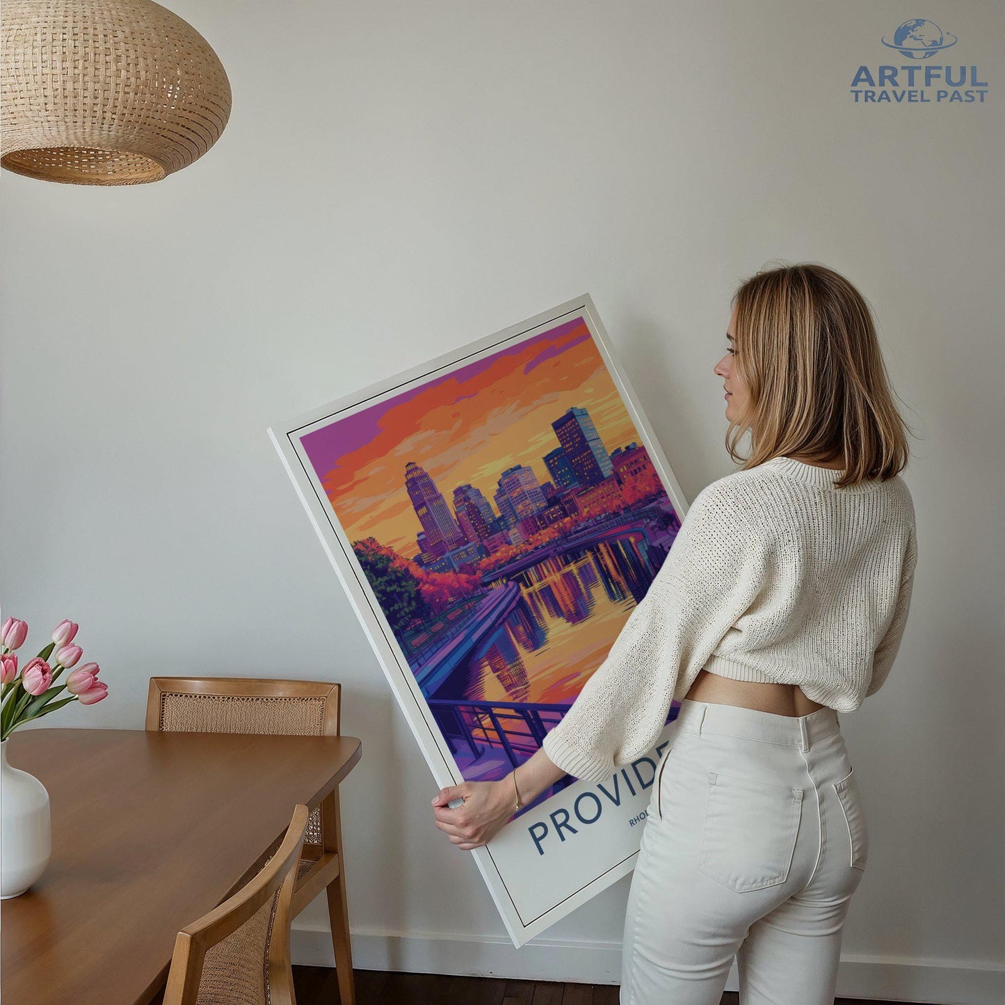 Providence Poster | Rhode Island Wall Art | America Decor