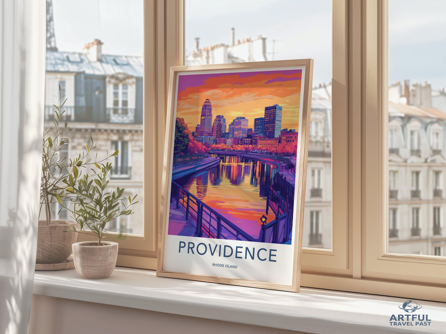 Providence Poster | Rhode Island Wall Art | America Decor