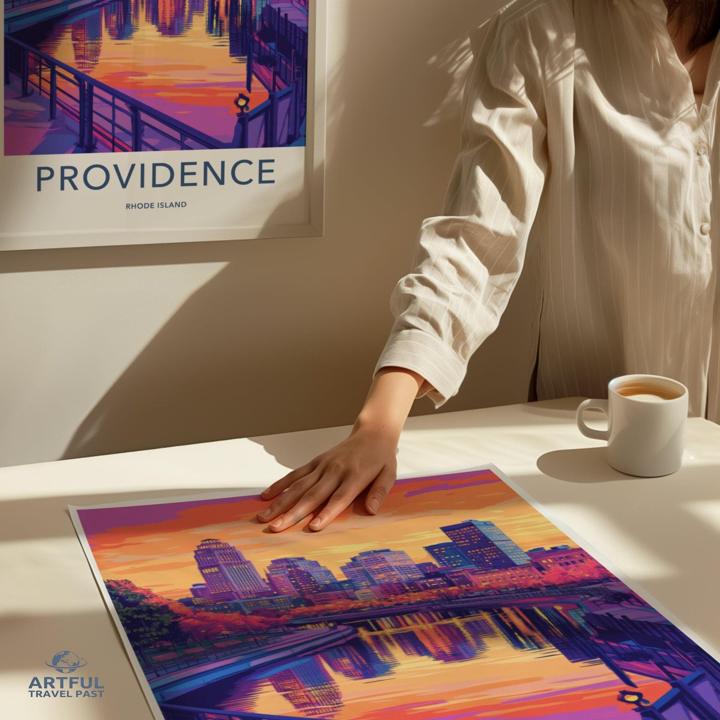 Providence Poster | Rhode Island Wall Art | America Decor