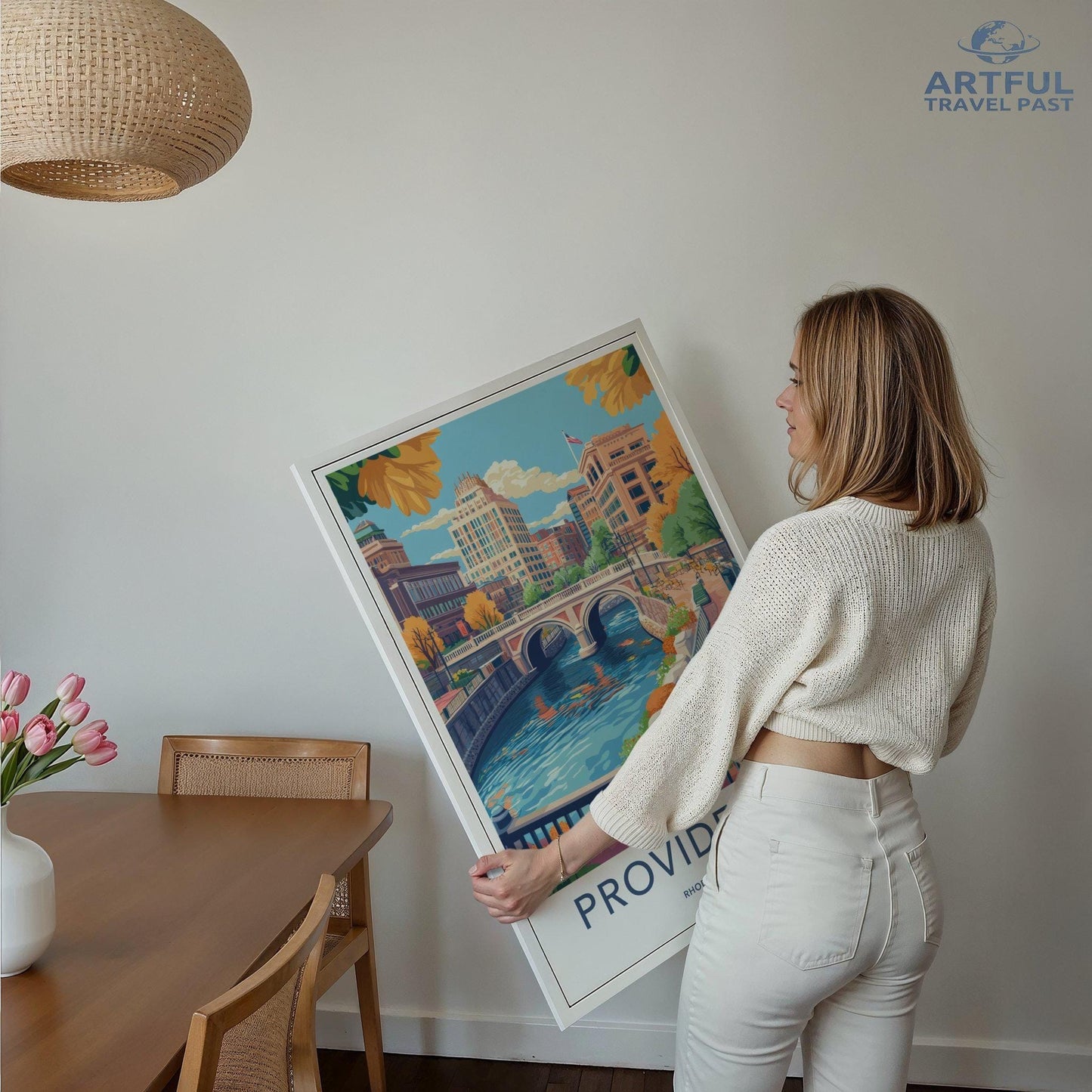 Providence Poster | Rhode Island Wall Art | America Decor