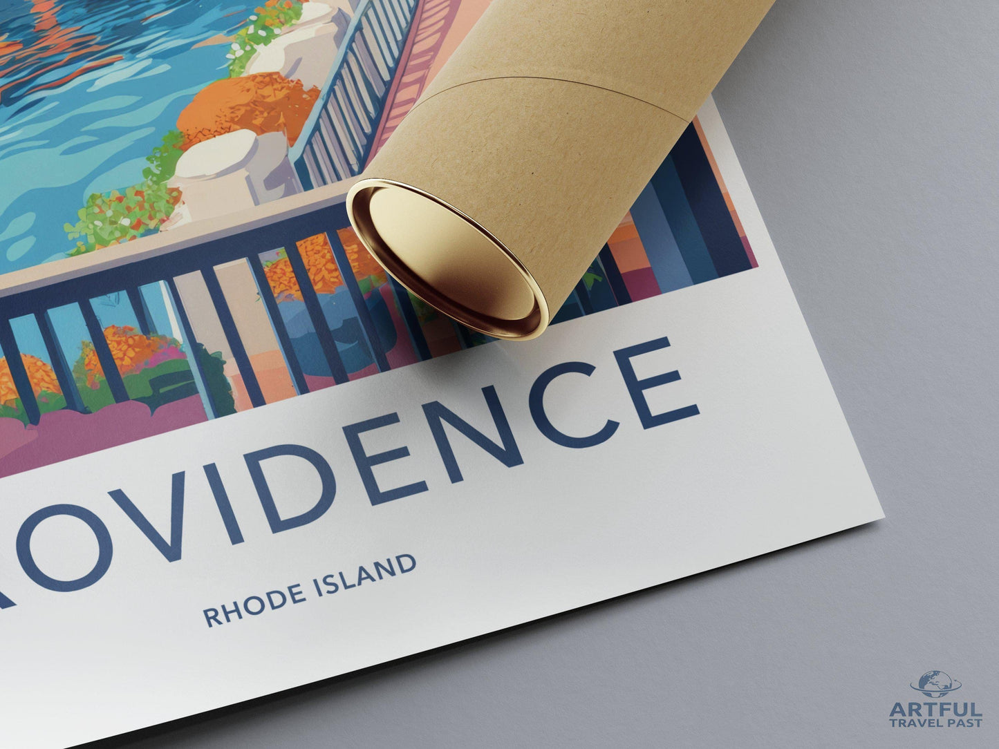 Providence Poster | Rhode Island Wall Art | America Decor