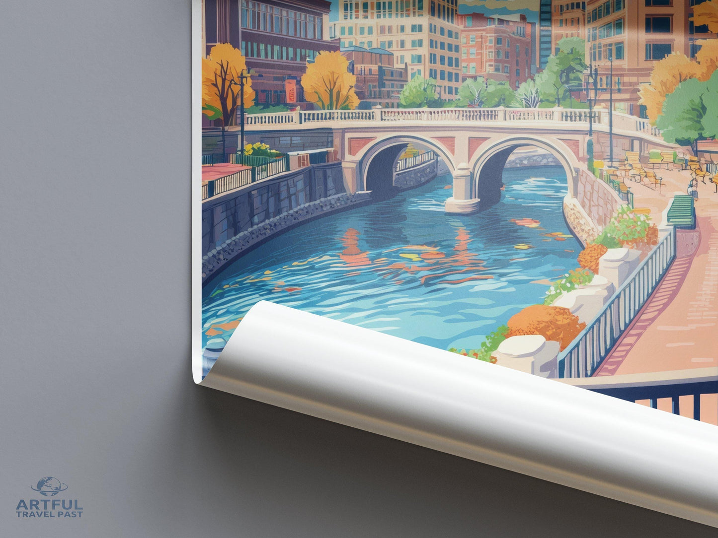 Providence Poster | Rhode Island Wall Art | America Decor
