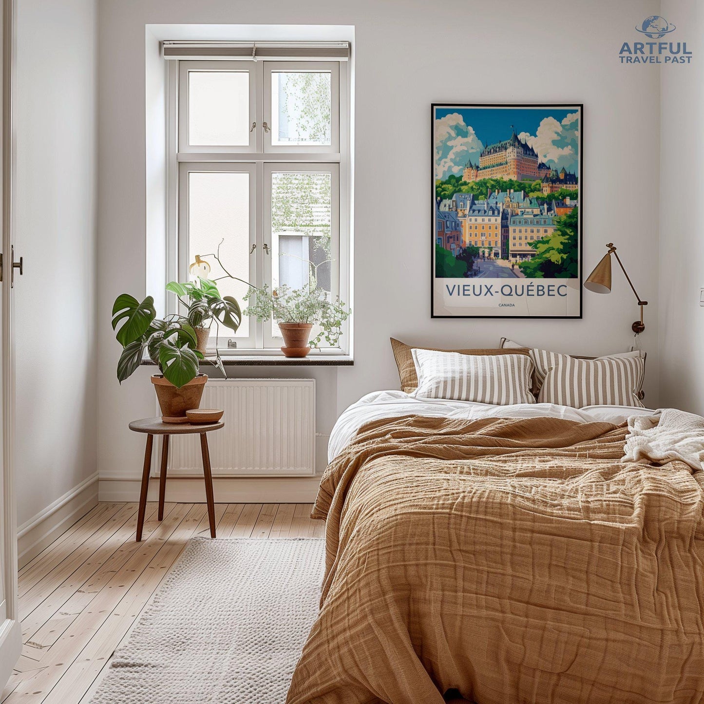 Quebec City Poster | Canada Wall Art | North America Decor