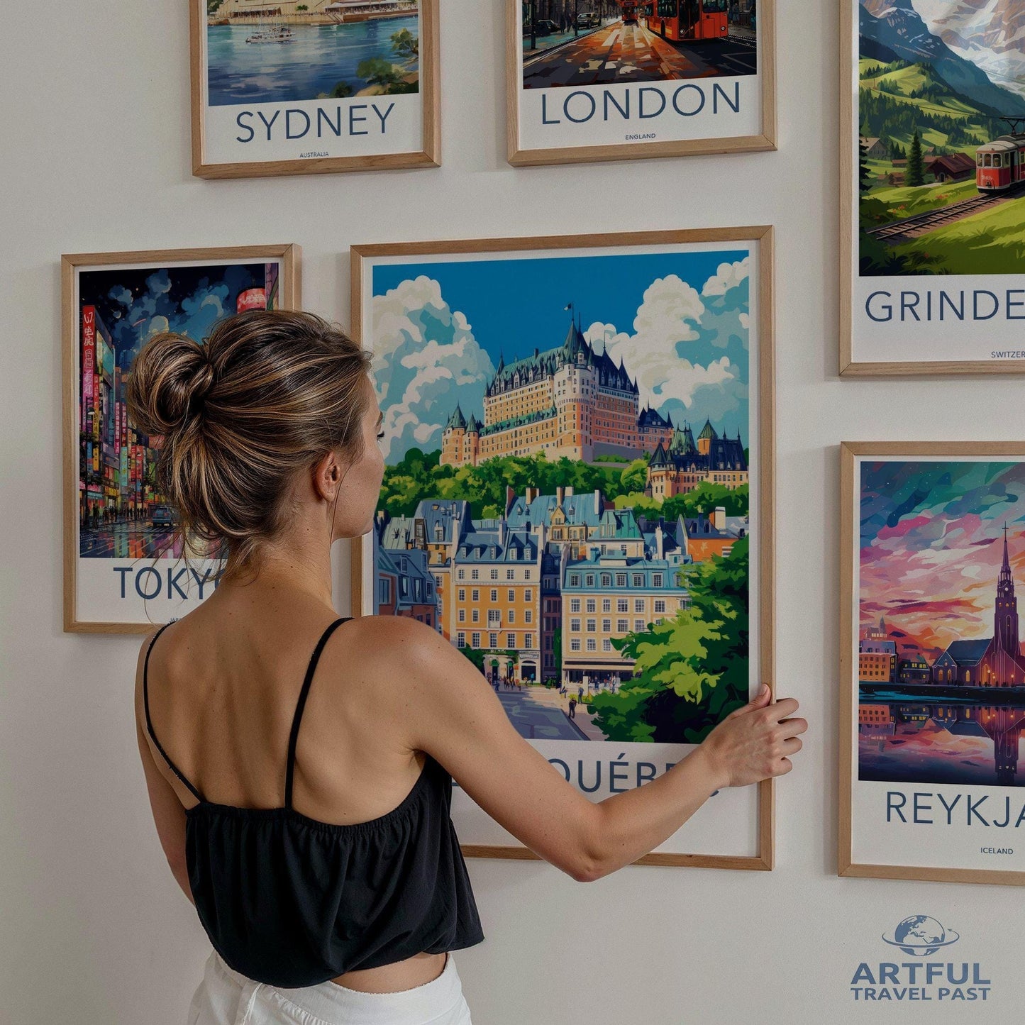 Quebec City Poster | Canada Wall Art | North America Decor