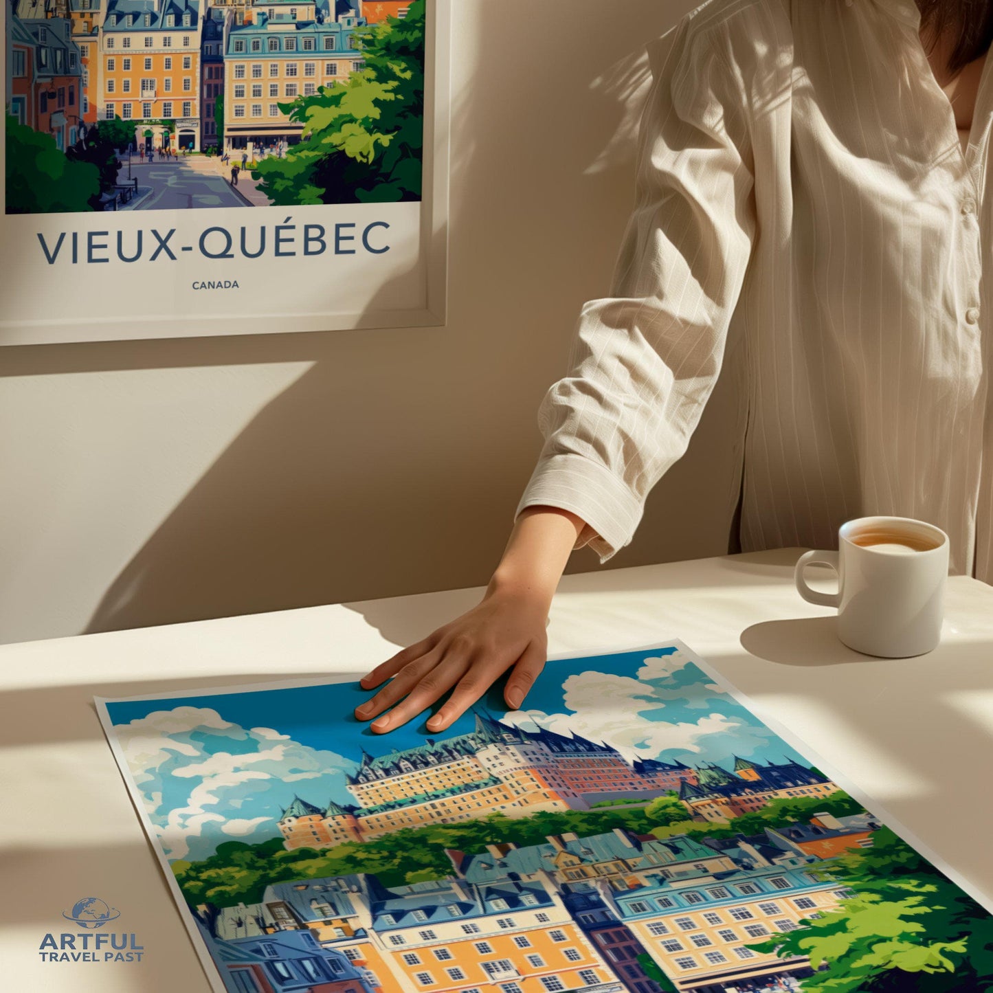 Quebec City Poster | Canada Wall Art | North America Decor