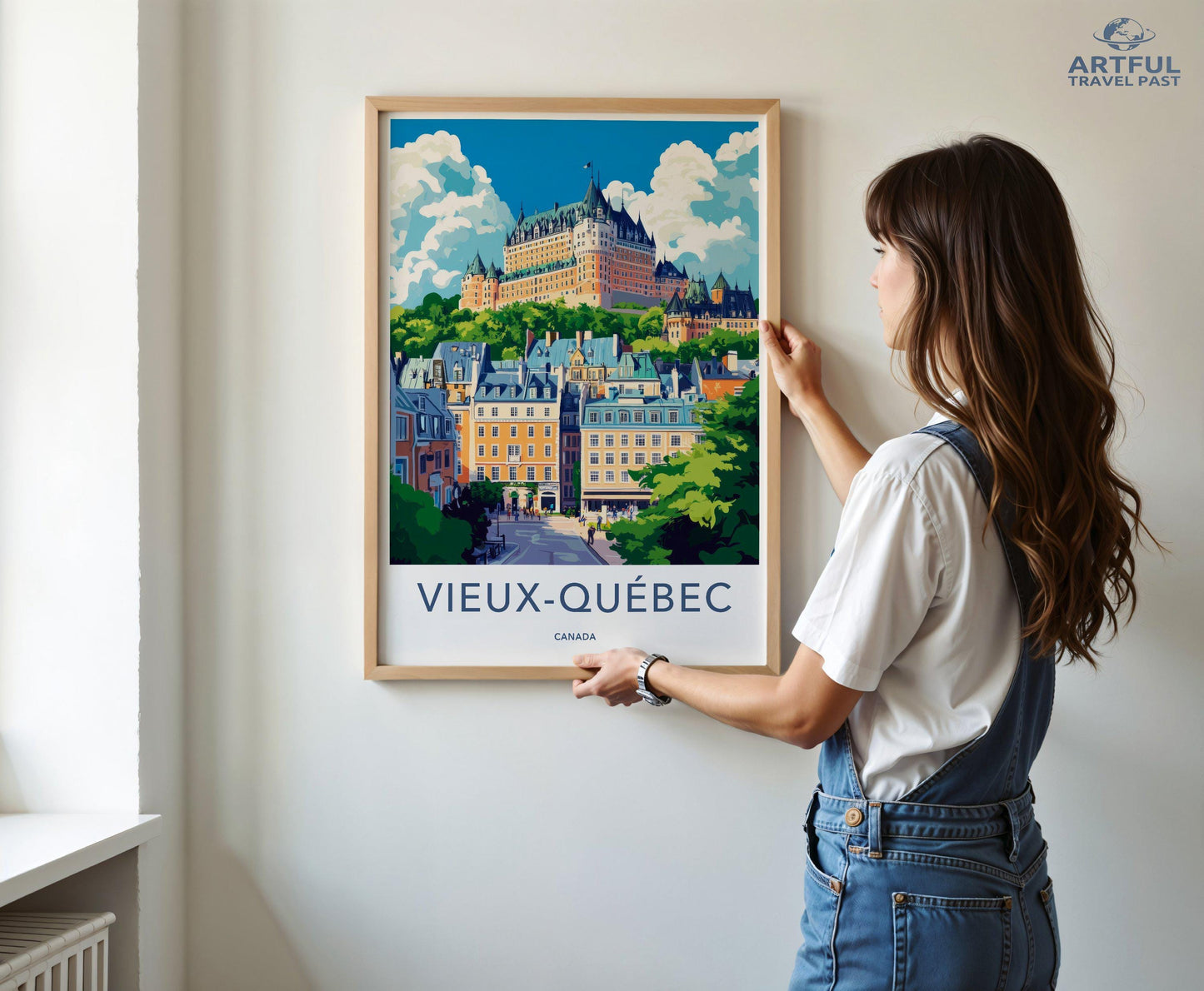 Quebec City Poster | Canada Wall Art | North America Decor