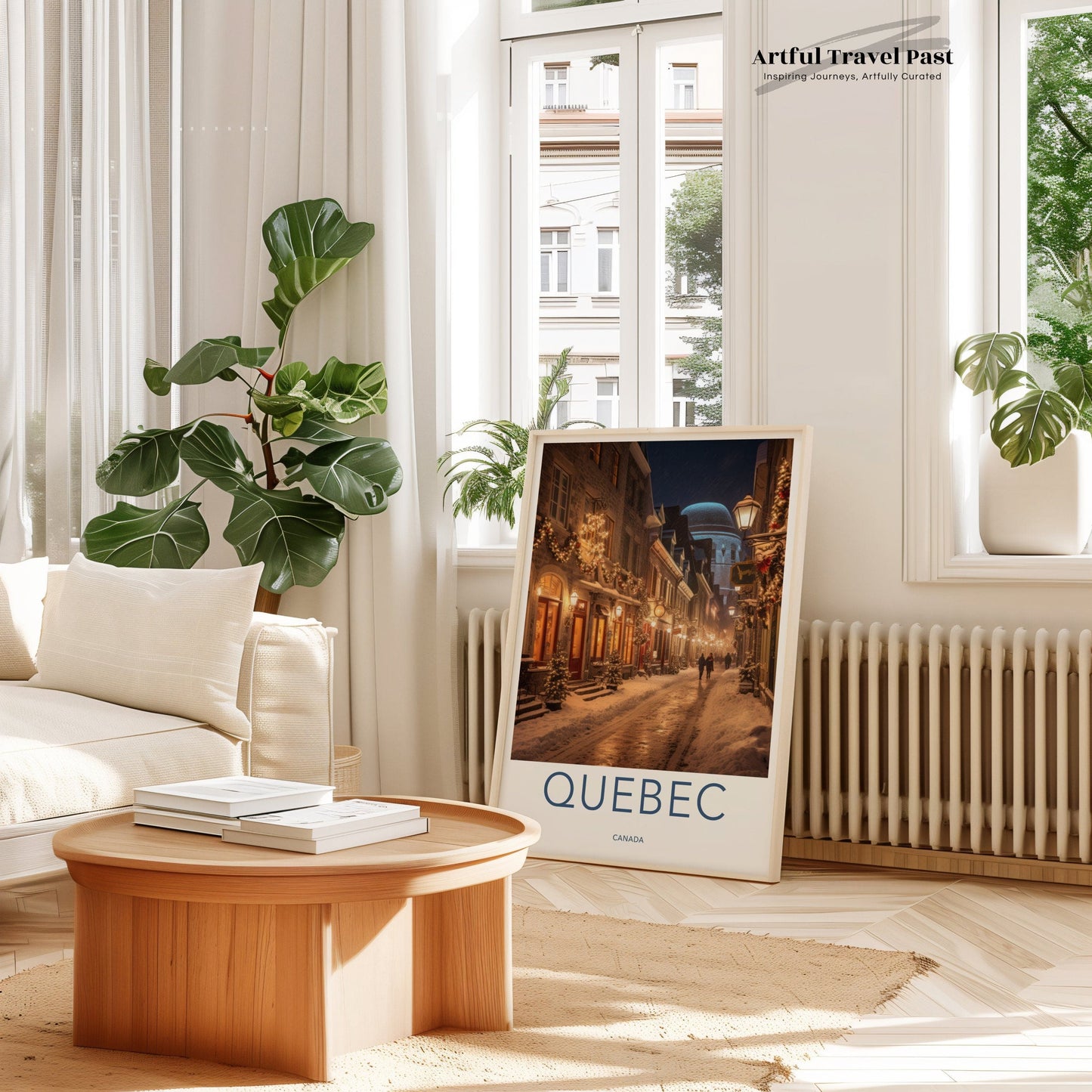 Quebec Poster | Canada Wall Art | North America Decor