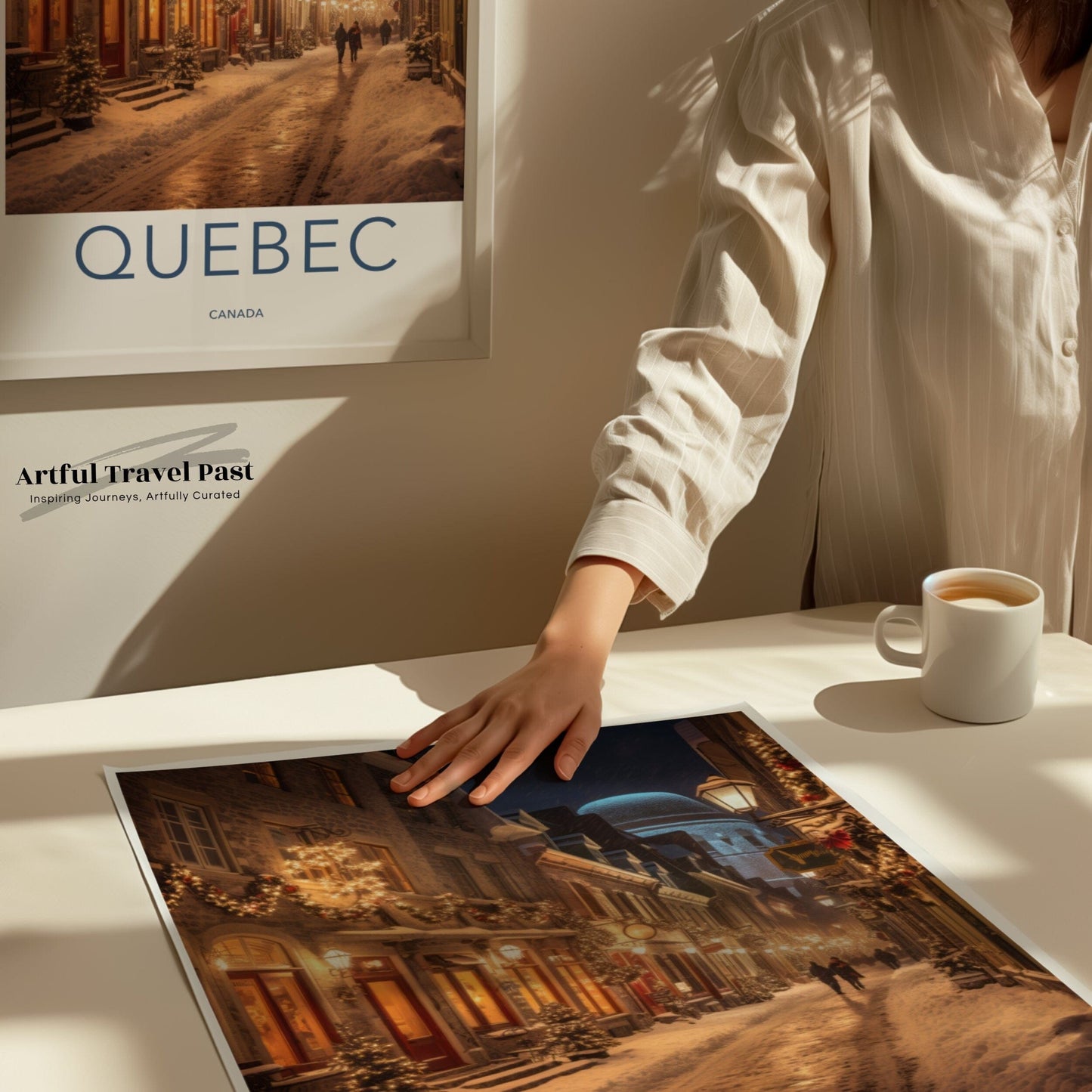 Quebec Poster | Canada Wall Art | North America Decor