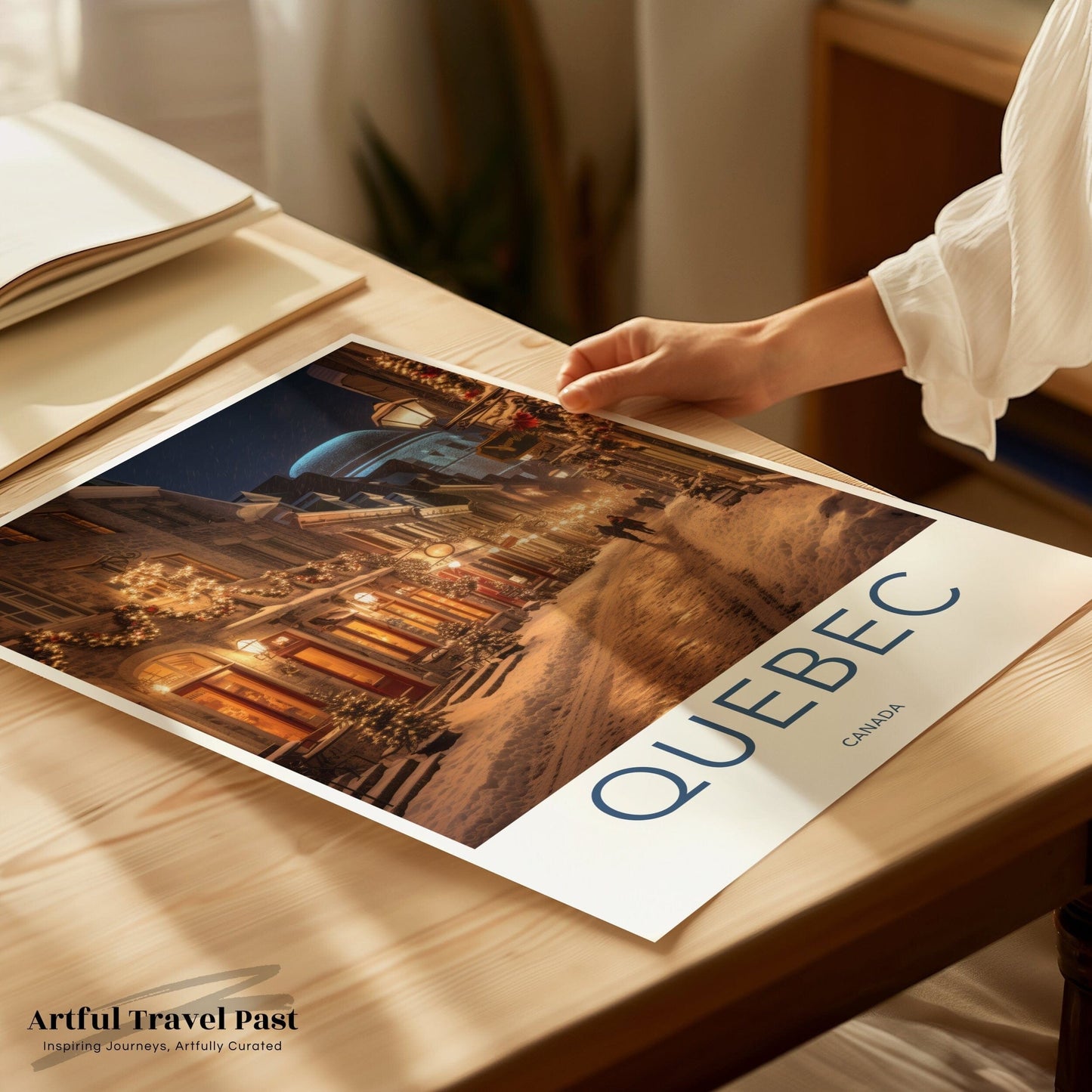 Quebec Poster | Canada Wall Art | North America Decor