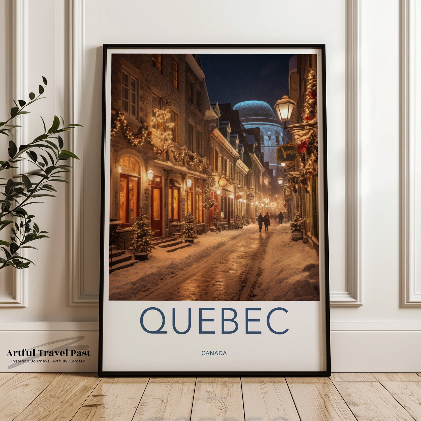 Quebec Poster | Canada Wall Art | North America Decor