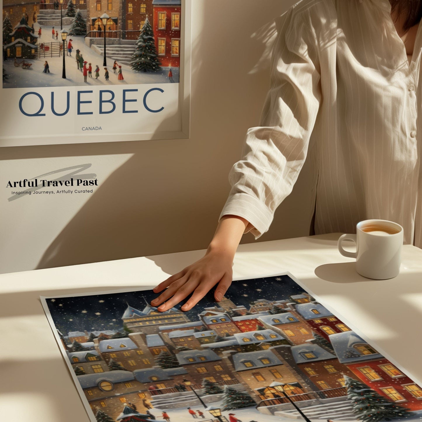 Quebec Poster | Canada Wall Art | North America Decor