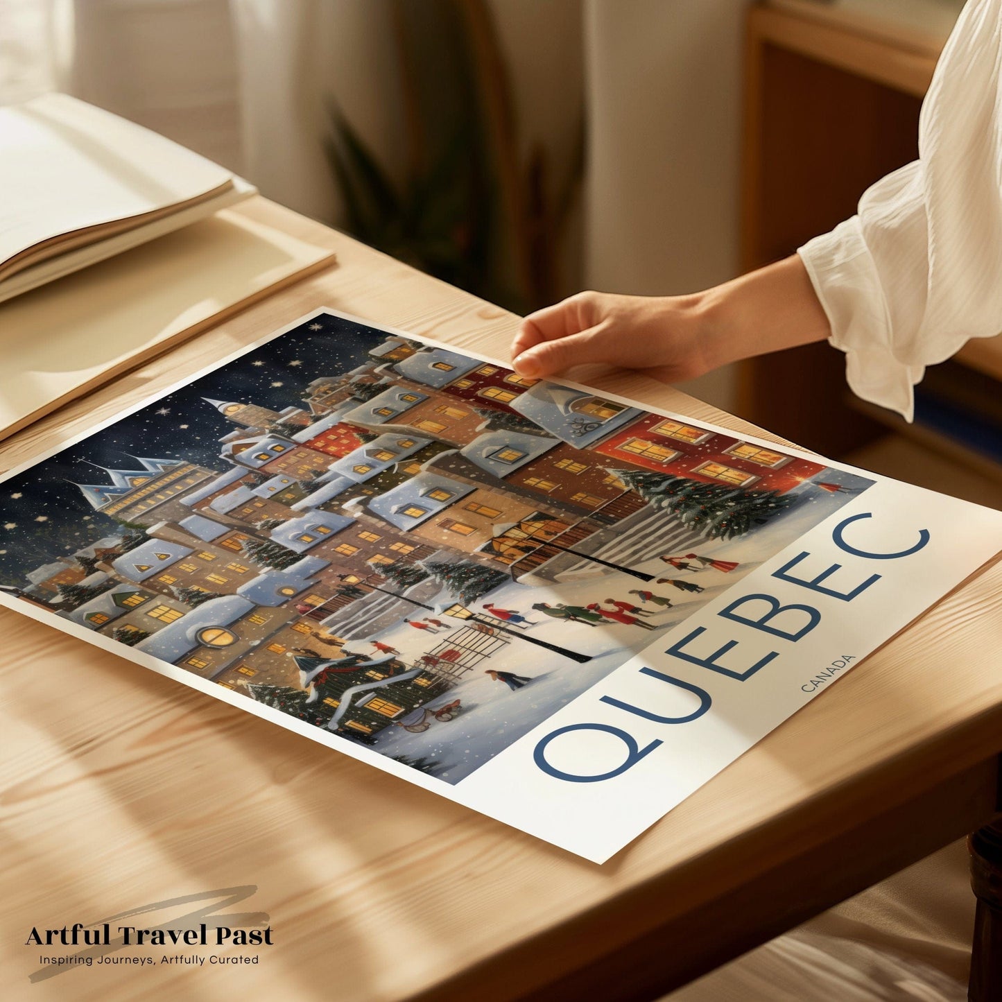 Quebec Poster | Canada Wall Art | North America Decor