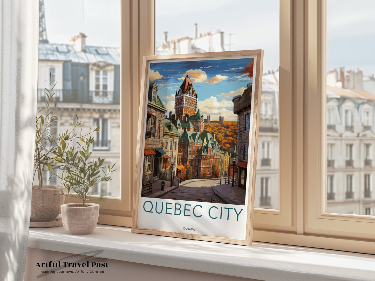 Quebec Poster | Quebec Wall Art | Canada Decor