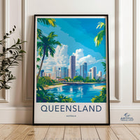 Queensland Poster - Australia Wall Art