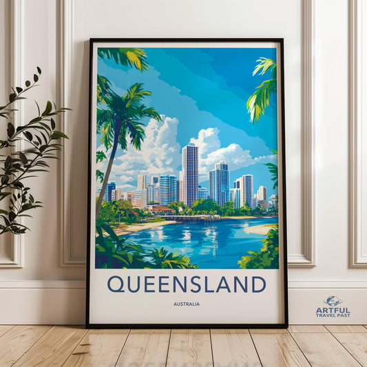 Queensland Poster - Australia Wall Art