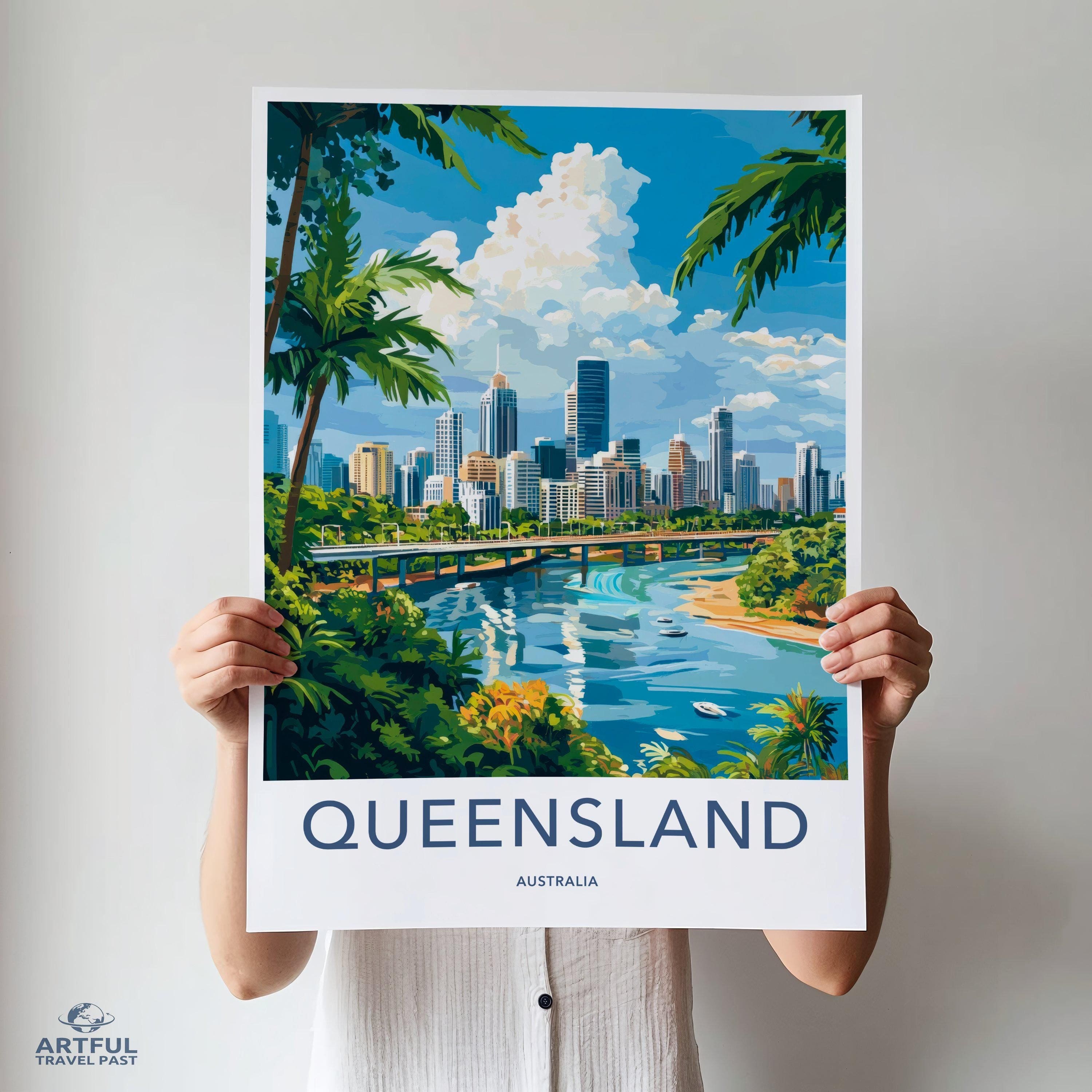 Queensland Poster - Australia Wall Art