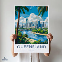 Queensland Poster - Australia Wall Art